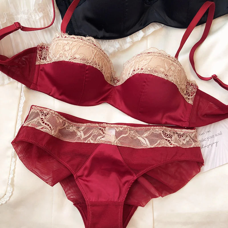 Sexy Lace Embroidery Lingerie Set