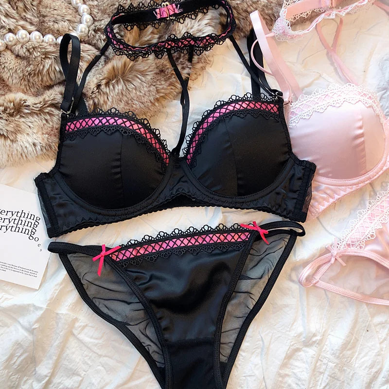 Sexy Lace Halter Bra Underwear