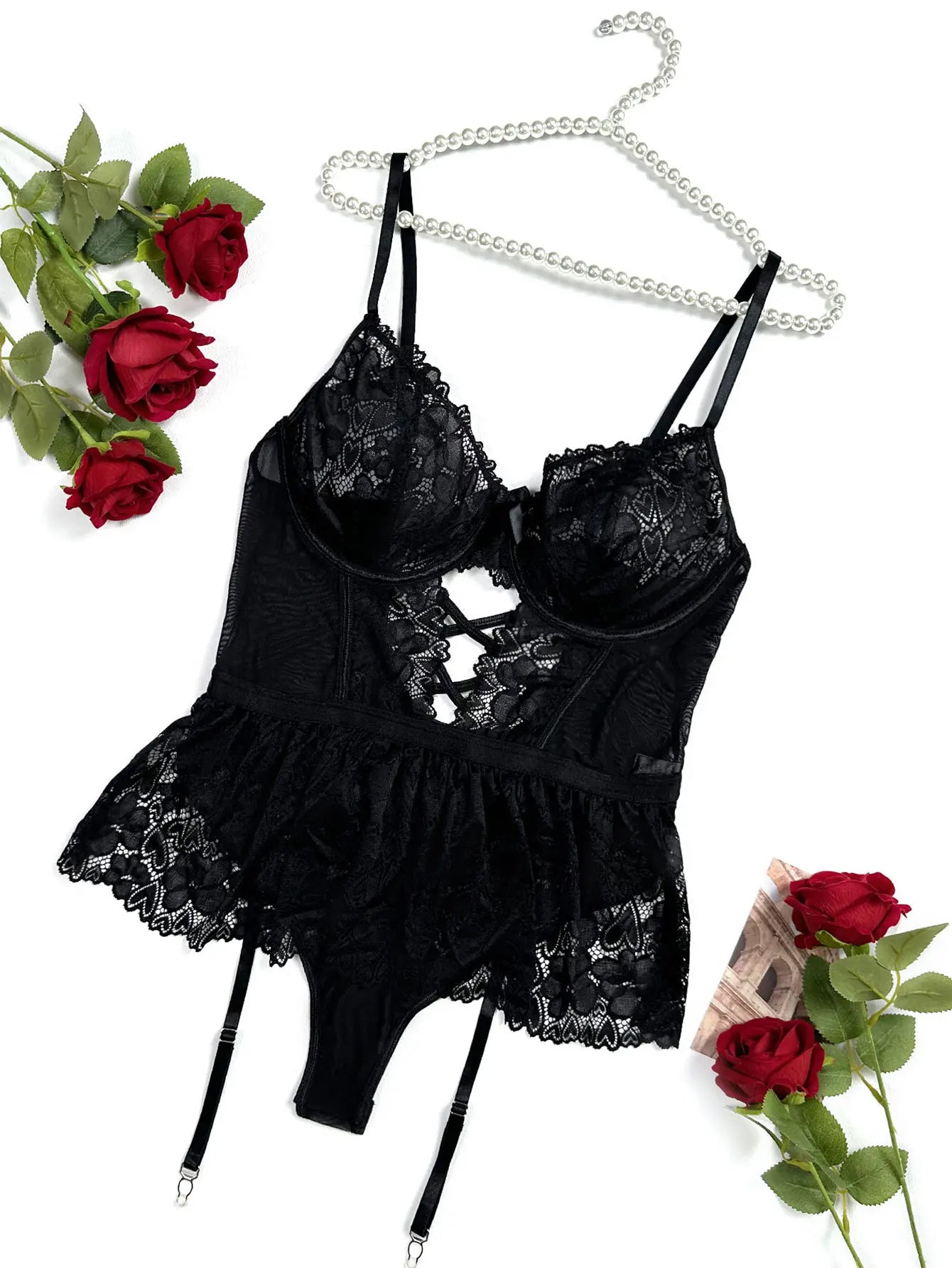 Sexy Lingerie Lace Bra And Panty Set