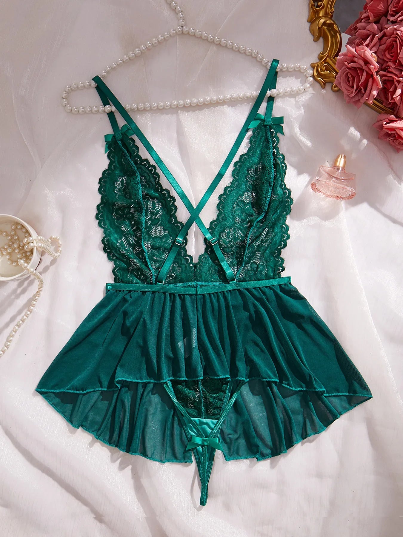 Sexy Lingerie Woman Lace Transparent Underwear