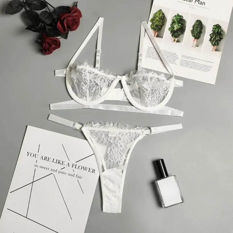 Sexy Lingerie Woman Lace Transparent Underwear