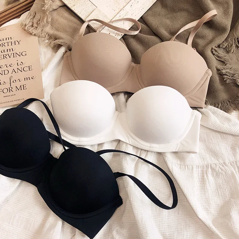 Sexy Women 1/2 Cup Push Up Bra High Quality Seamless Underwear
