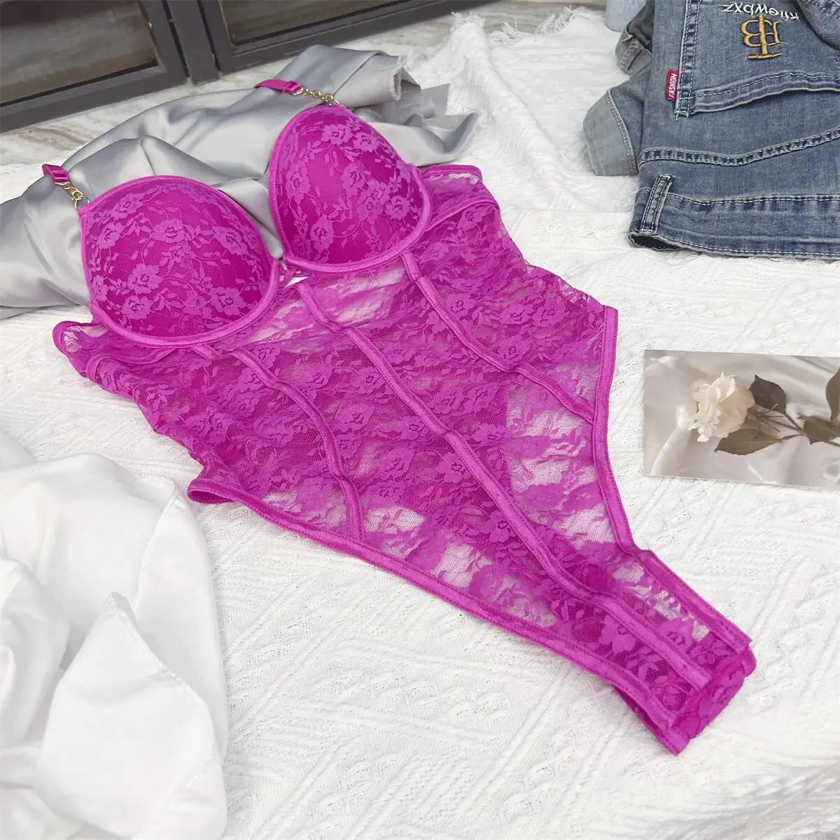 Sexy lace one-piece garments sling Underwear