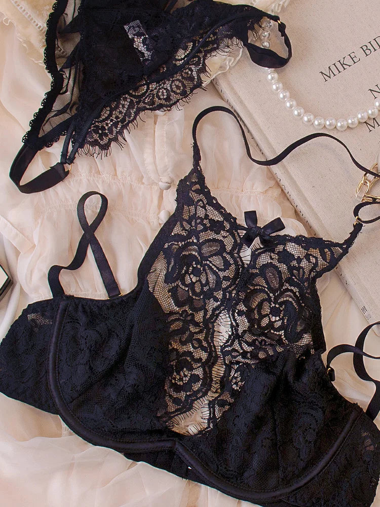 Sexy lace temperament womanly bra Set