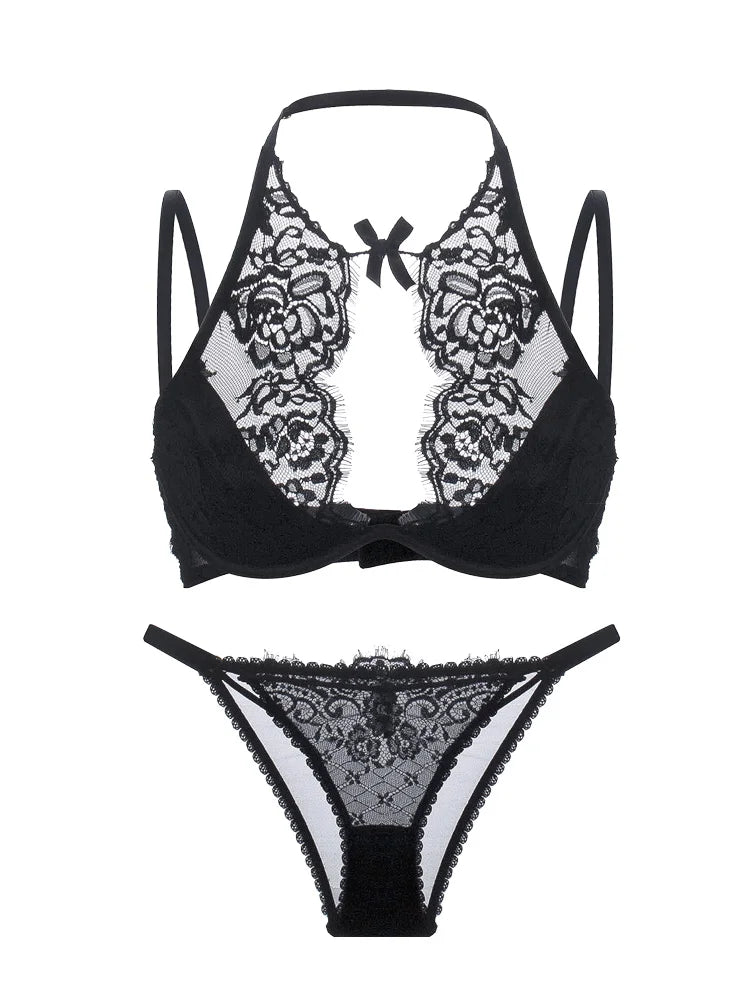 Sexy lace temperament womanly bra Set