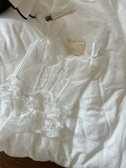 Sexy lace thin lingerie women niche embroidered lace gathered Underwear