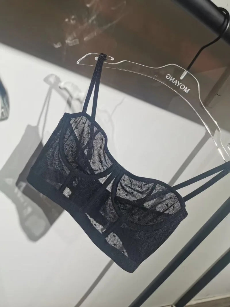 Sexy lace ultra-thin bra briefs Set