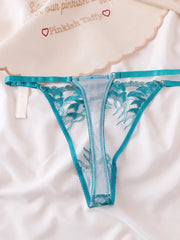 Sexy lace with steel ring ladies bra lingerie Set