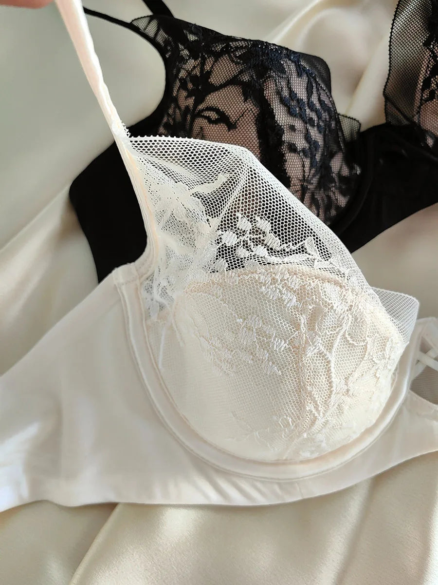 Sexy lingerie women small breasts gathered lace bra to collect side breasts to prevent sagging with steel ring bars panty set
