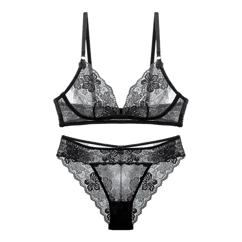 Sexy thin black lace Underwear
