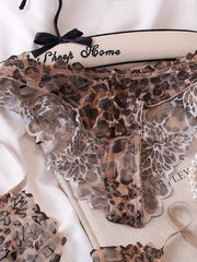 Sexy thin section leopard Underwear