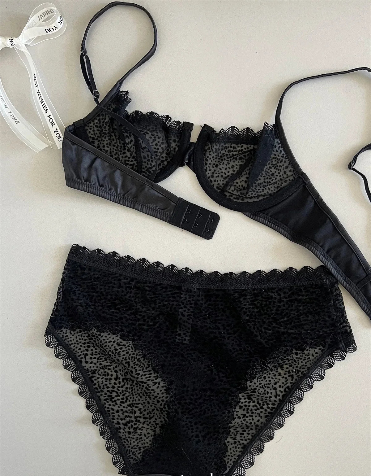 Sexy velvet lace bra Underwear