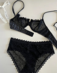 Sexy velvet lace bra Underwear