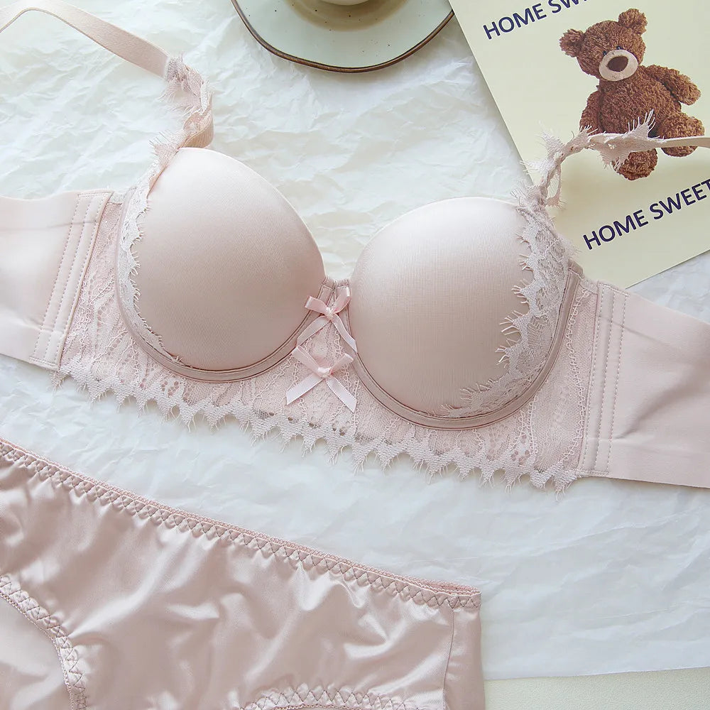 Sexy wire-free bra Set