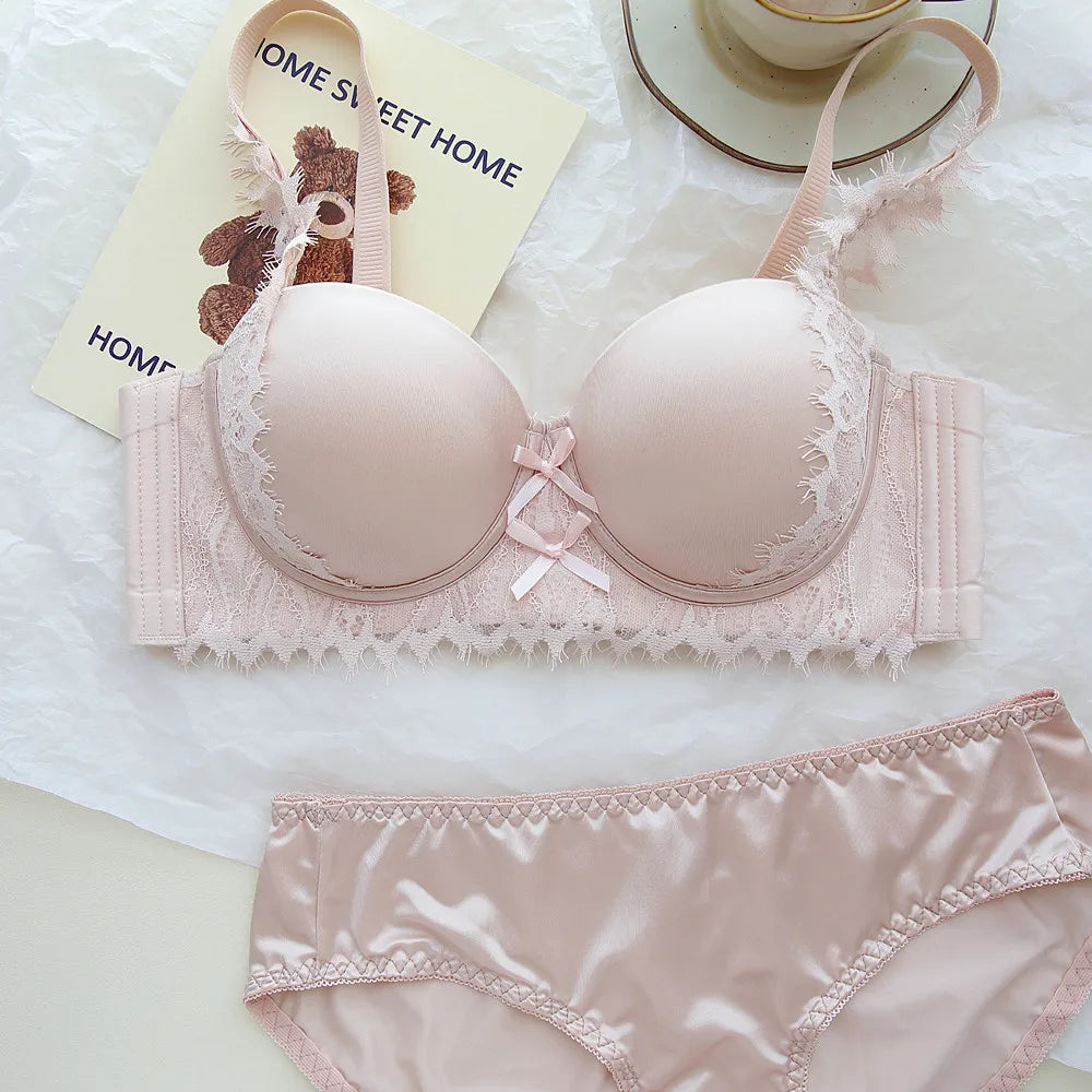 Sexy wire-free bra Set