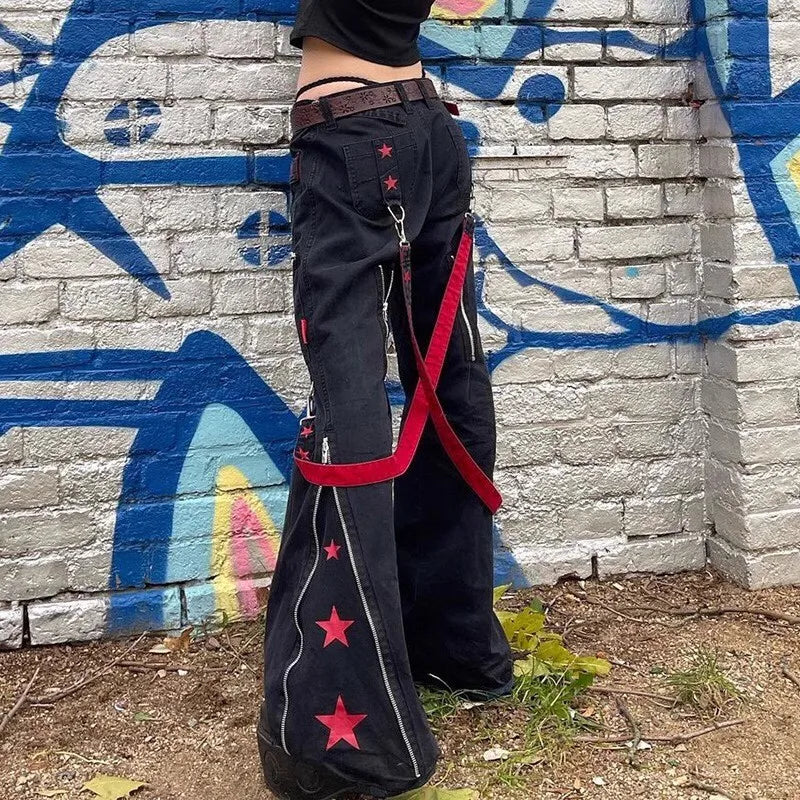 Straight Tube Y2k Jeans Ladies Darkness European