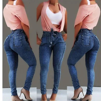 Creatively Designed Plus Size Trendy Cotton Jeans Proxy Alliance Street Style Cross-Border Goods In Stock