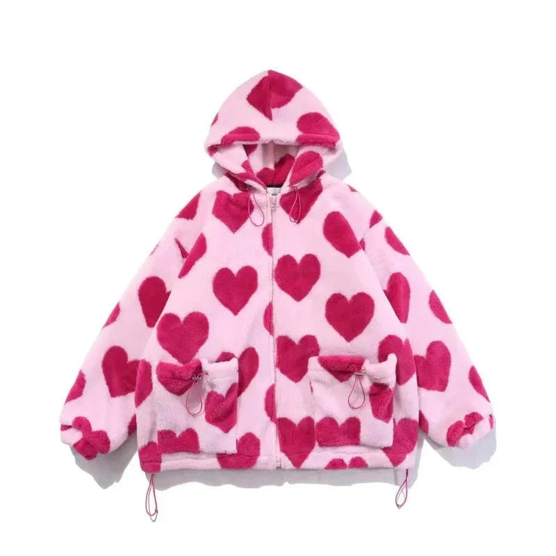 plush jacket American log warm jacket