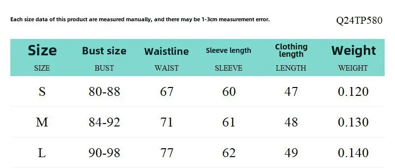 Fashionable Long Sleeve Printed T-Shirt Top Q24TP580 Wear Cross-Border Arrival Crew Neck Tee