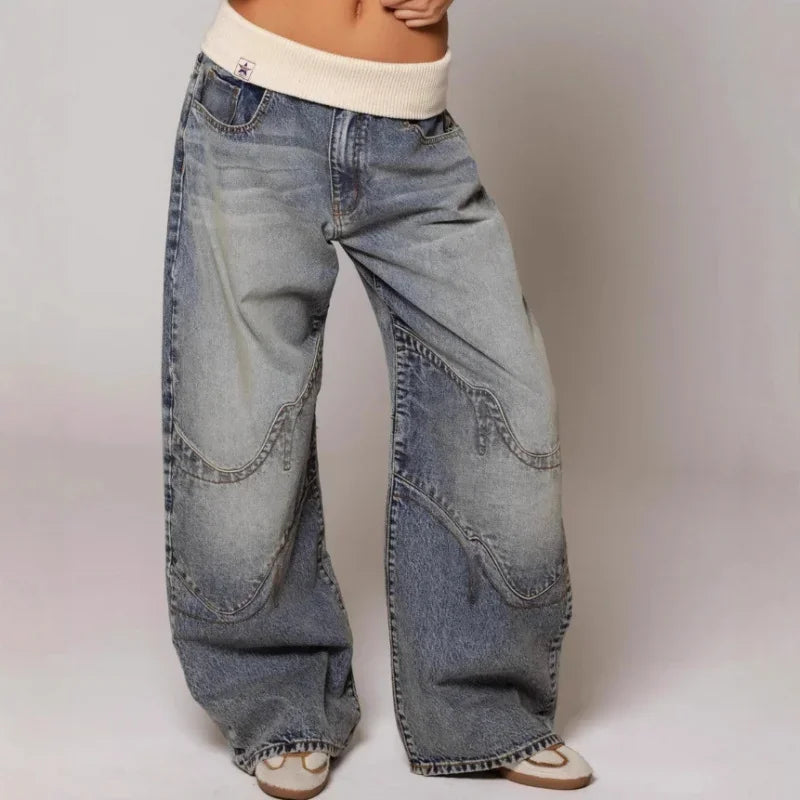 Hip Hop Splice Basics Retro Jeans