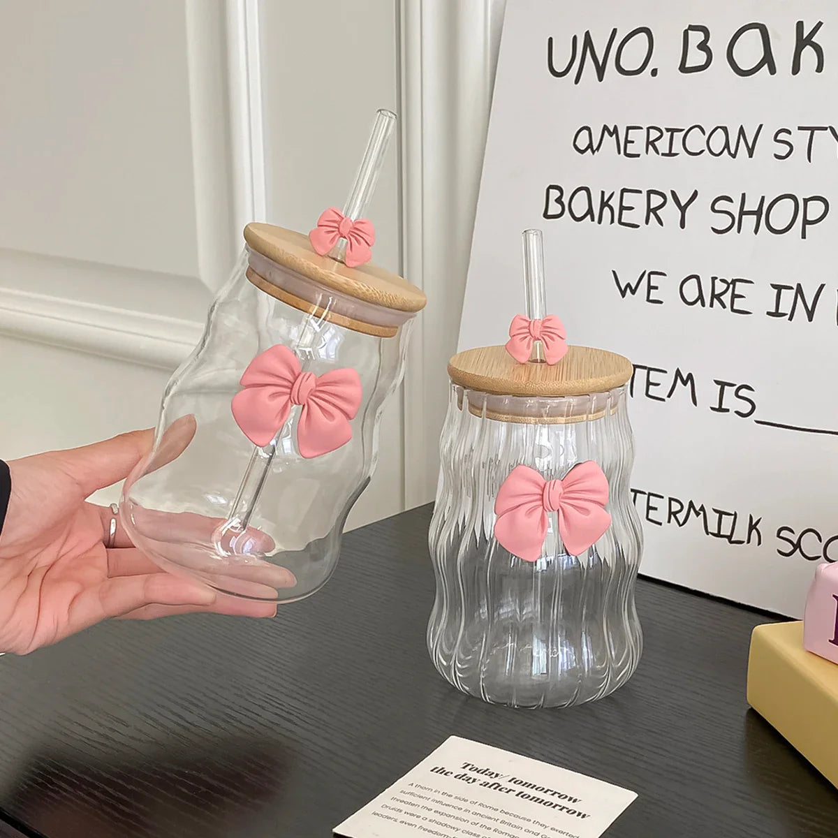 1Pc Glass with Lid