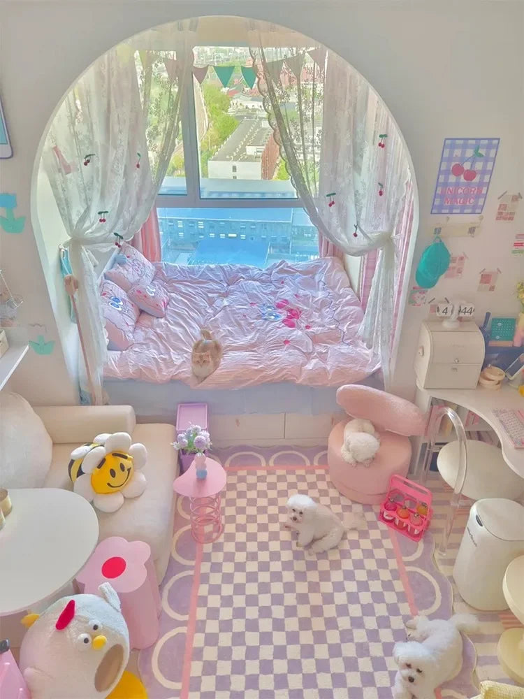 Cute Shaped Flower Bedroom Bedside Mat Home Girly Living Room Coffee Table Rugs Cloakroom Leisure Area Carpets Ковер Tapis 러그