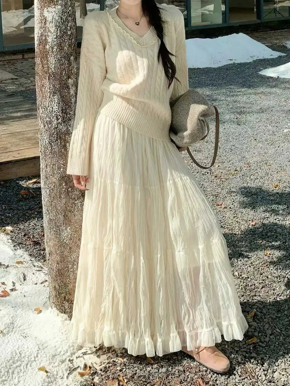 Elegant Pleated Skirt