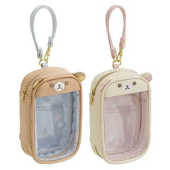 Rilakkuma Korilakkuma Clutch Bag Key Chain Couple Anime Relax Bear PU Coin Purse Pendant Jewelry Storage Key Wallet Kids Gift