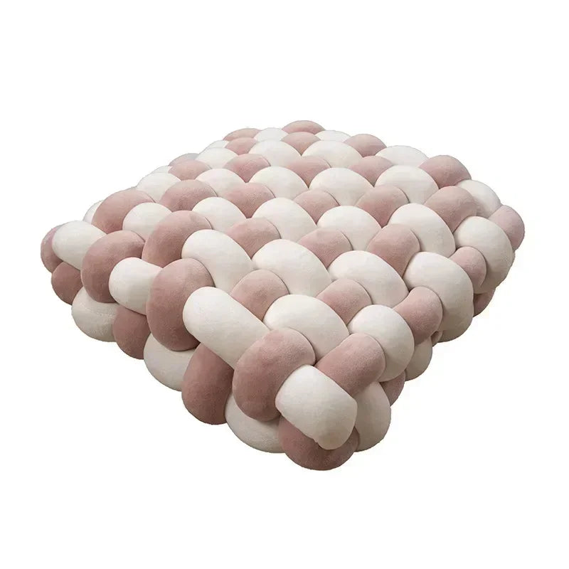 Square Knot Stuffed Cushion Nordic Pillow Decorative Plush Pillow Office Sleeping Floor Windowsill Back Cushion Decor