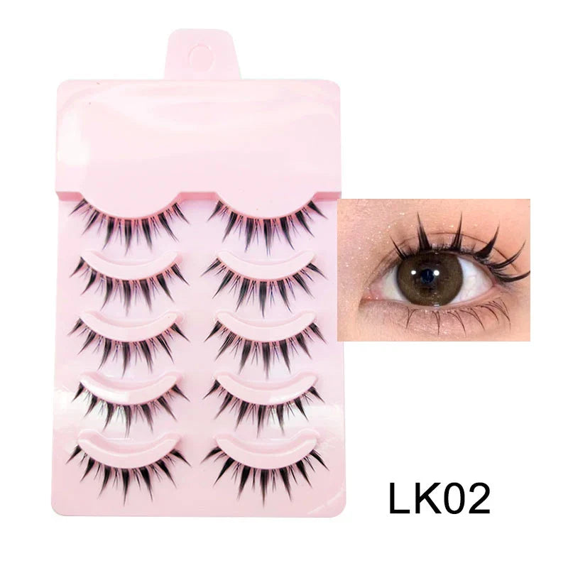 Manga Lashes Soft Natural Eyelashes Thick False Eyelashes Manga Eyelashes Daily Dating Makeup Eyelashes Lashes Wispy
