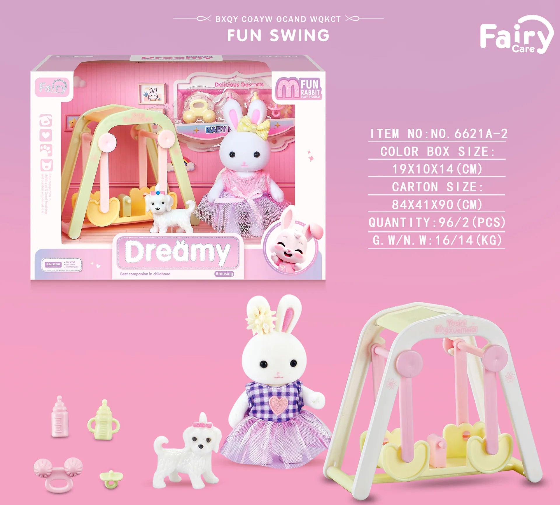 Little Rabbit Bedroom kitchen outdoor gamesLovely Scene Play Toys Simulation Modelling Children Birthday Easter Gift