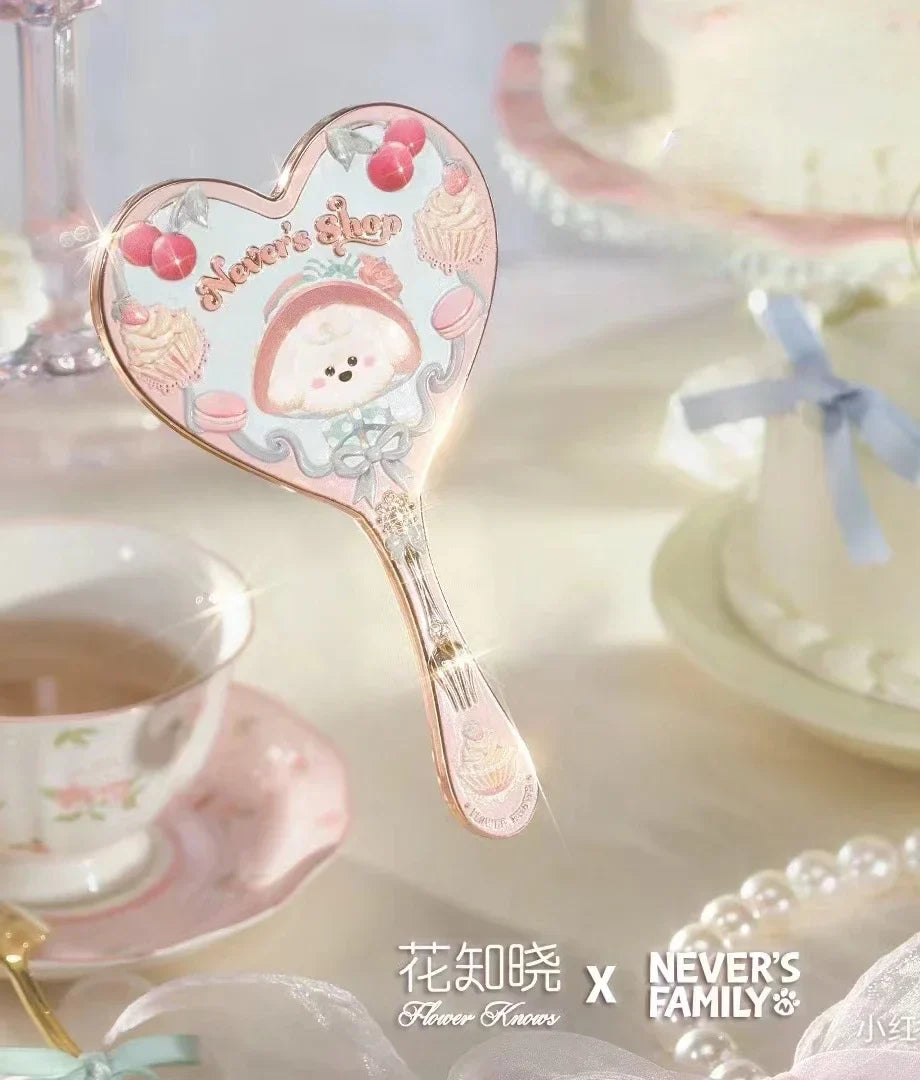 Flower Knows Butterfly Cloud Shoulder Holding Mirror Holding National Style Classical Princess Mirror
