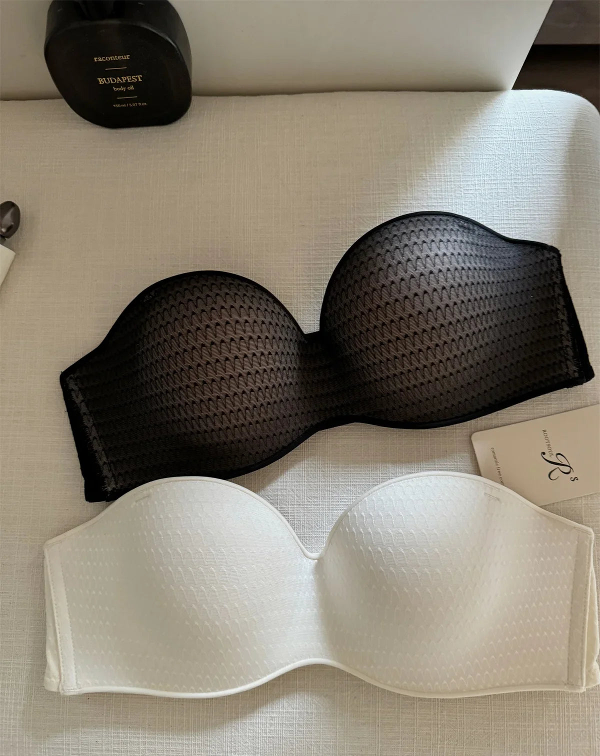 Shoulder straps removable non-marking large breasts show small Underwear