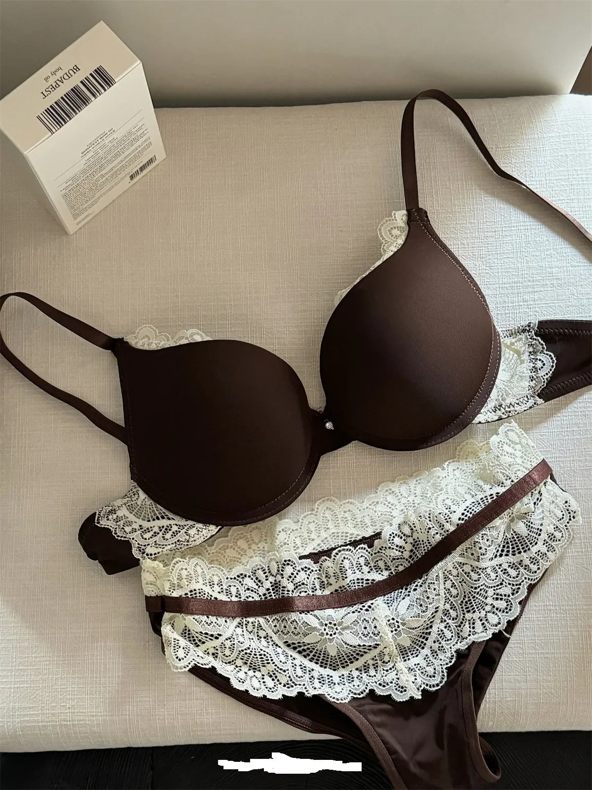 Small breasts gathered lingerie briefs suit women curry thick sponge feeling sexy Underwear