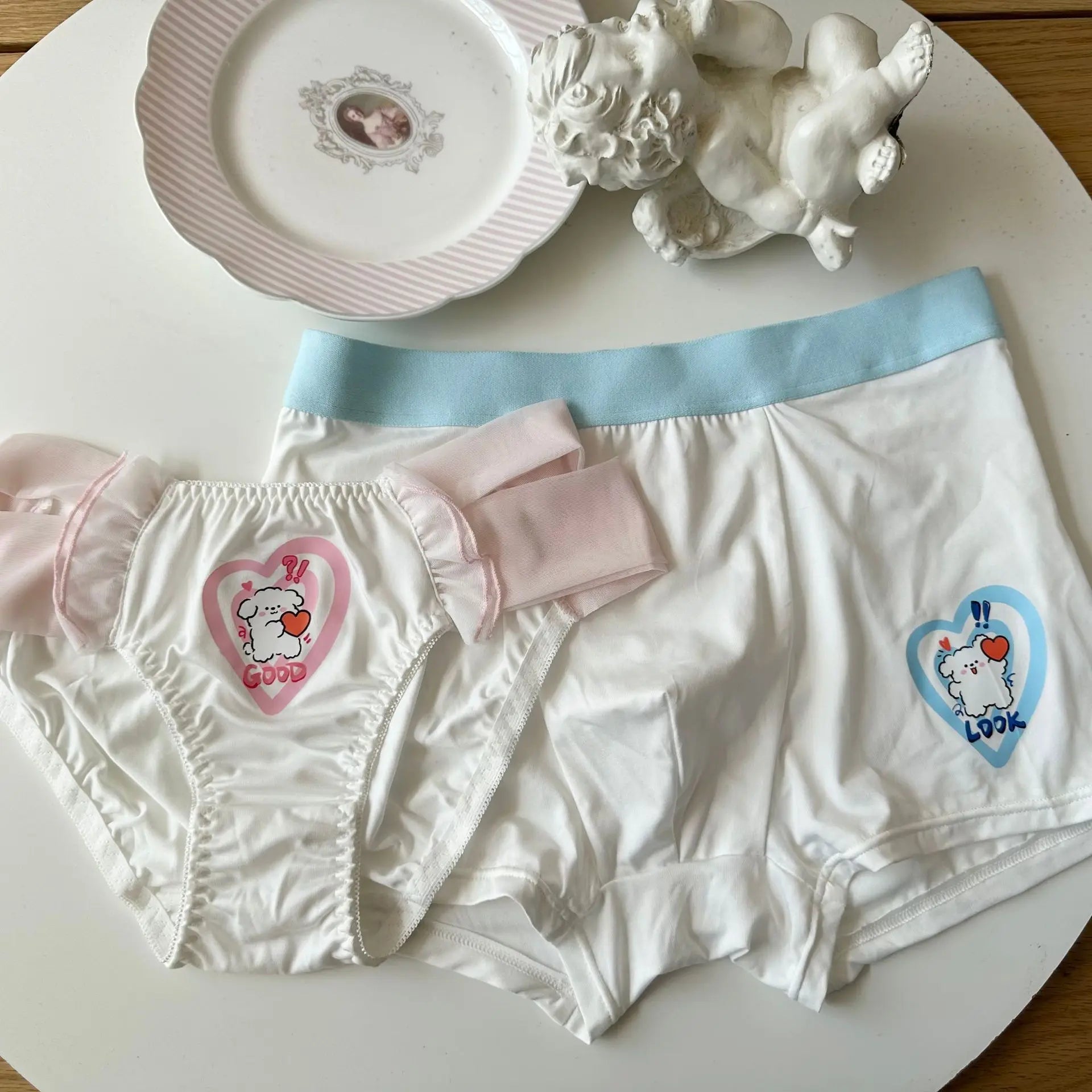 Soft cute dog couple Underwear