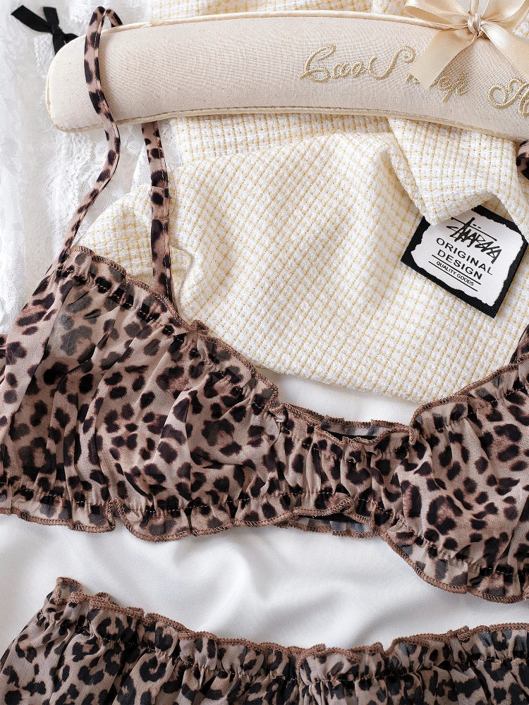 Street Leopard Print Camisole Underwear