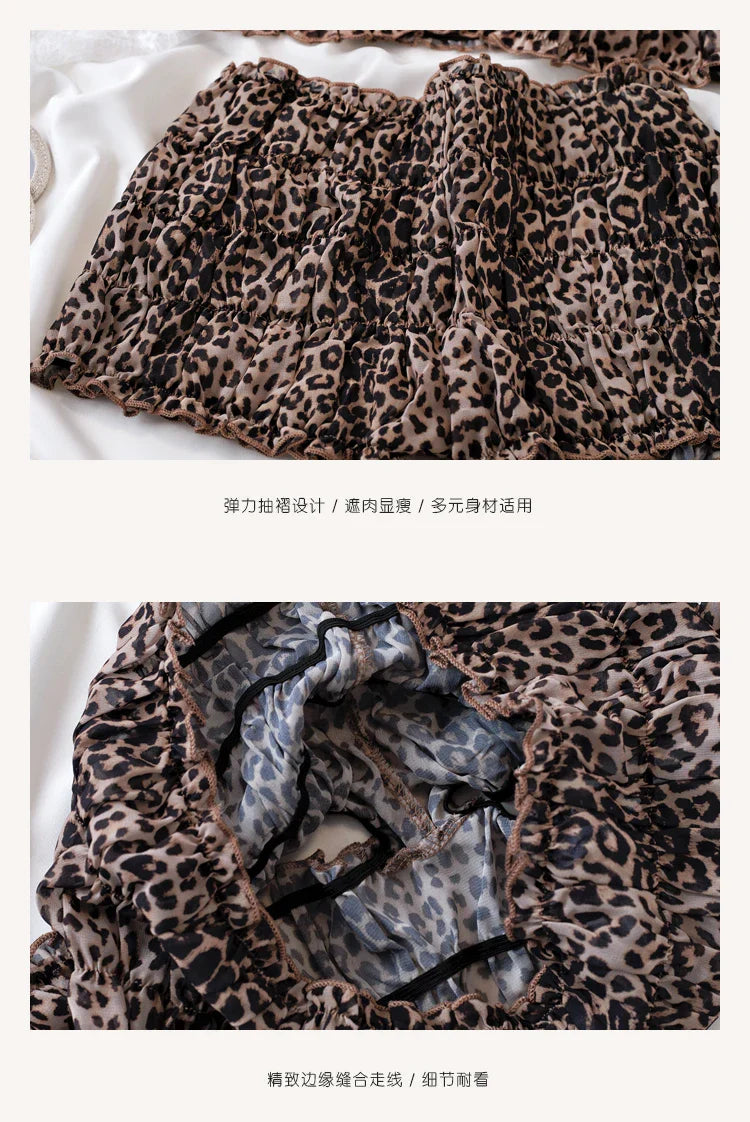 Street Leopard Print Camisole Underwear
