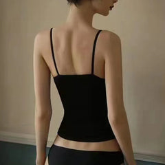 thin black suspenders high elasticity seamless hollowing breathable can be worn outside the bottom thin undershirt inside