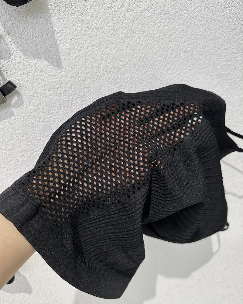 thin black suspenders high elasticity seamless hollowing breathable can be worn outside the bottom thin undershirt inside