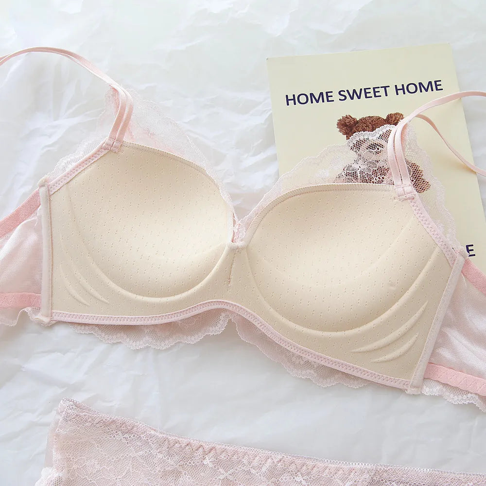Sweet Sheer Lace Lingerie Set