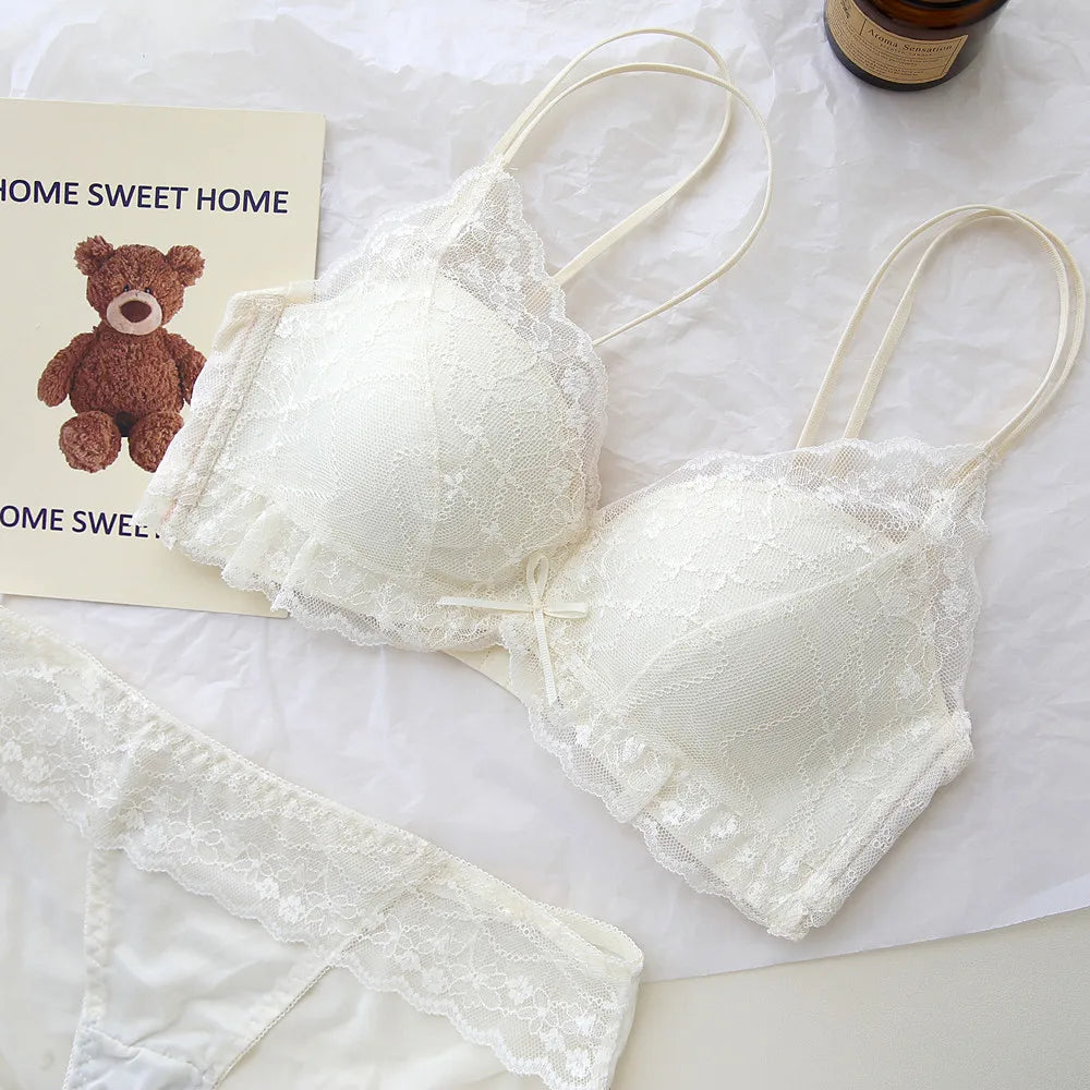 Sweet Sheer Lace Lingerie Set