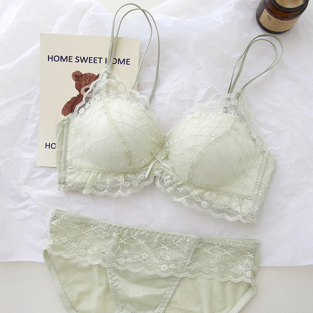 Sweet Sheer Lace Lingerie Set