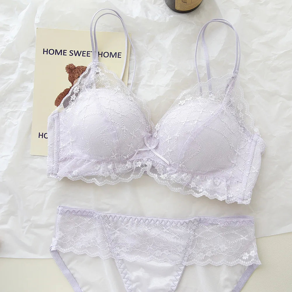 Sweet Sheer Lace Lingerie Set