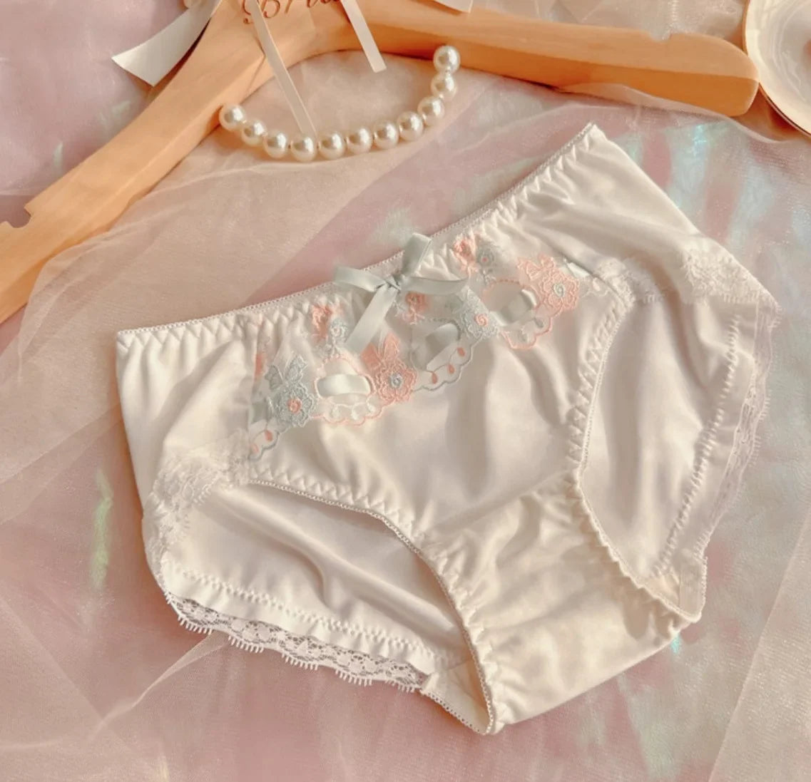 Sweet girl without steel ring bra Set