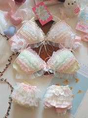Teen heart ruffle cake layer Underwear