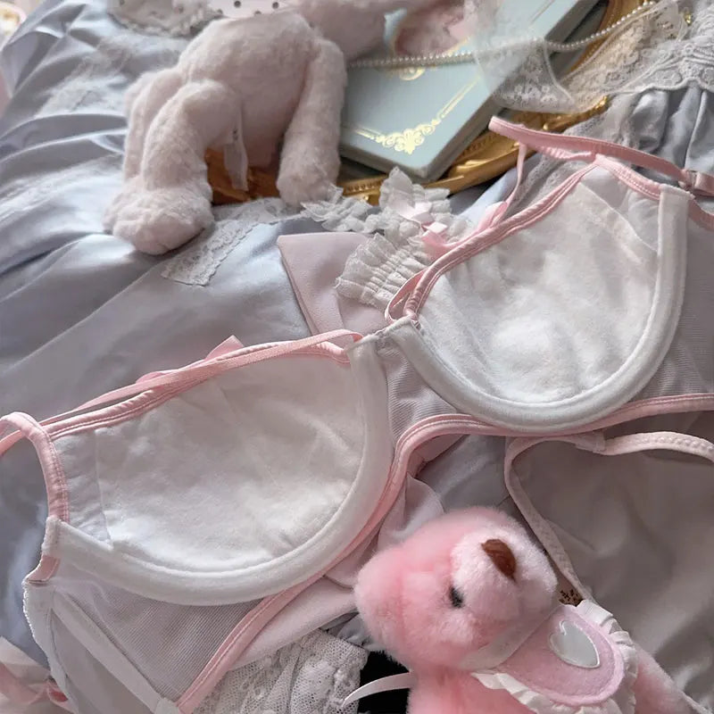 Teenage bow gray pink Underwear