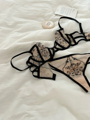 Temperament good transparent lingerie panty suit  lace Underwear