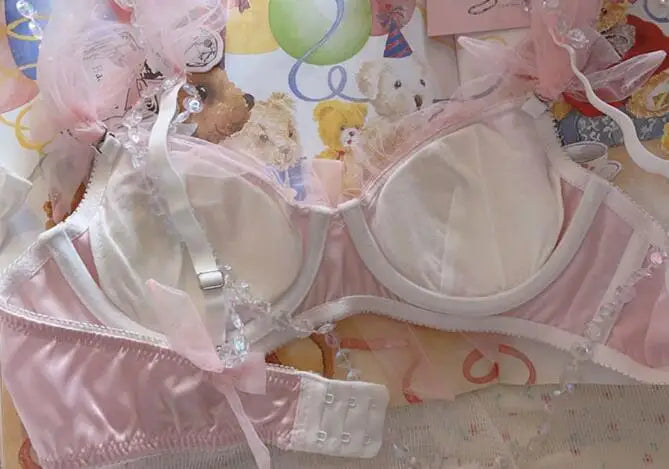 Thin pink lingerie female fairy sweet cute lace sexy Underwear