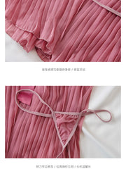 This alluring pink shade is so sweet and charming!! The vintage sexy lace camisole NightDress