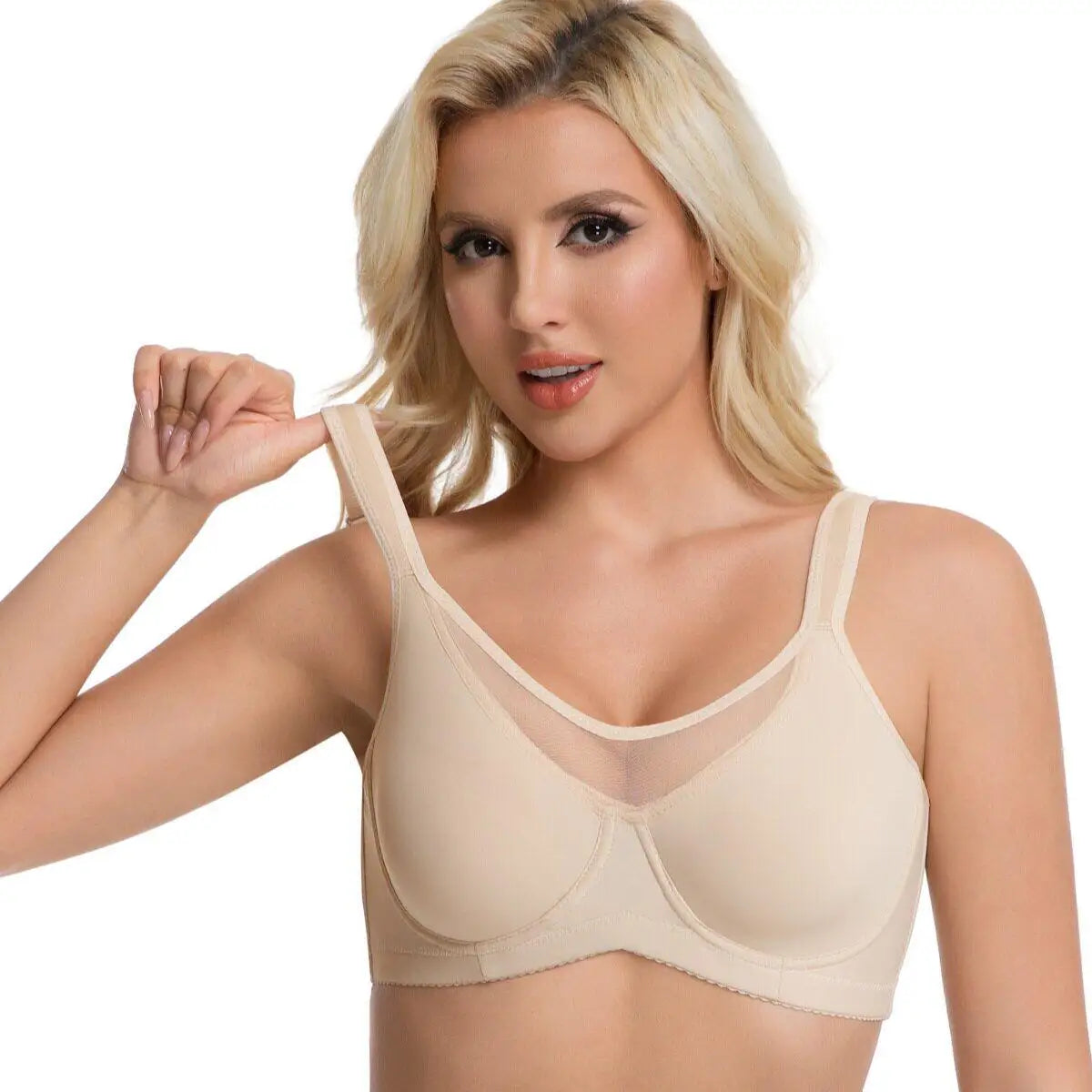 Ultra-thin full cup underwire bra